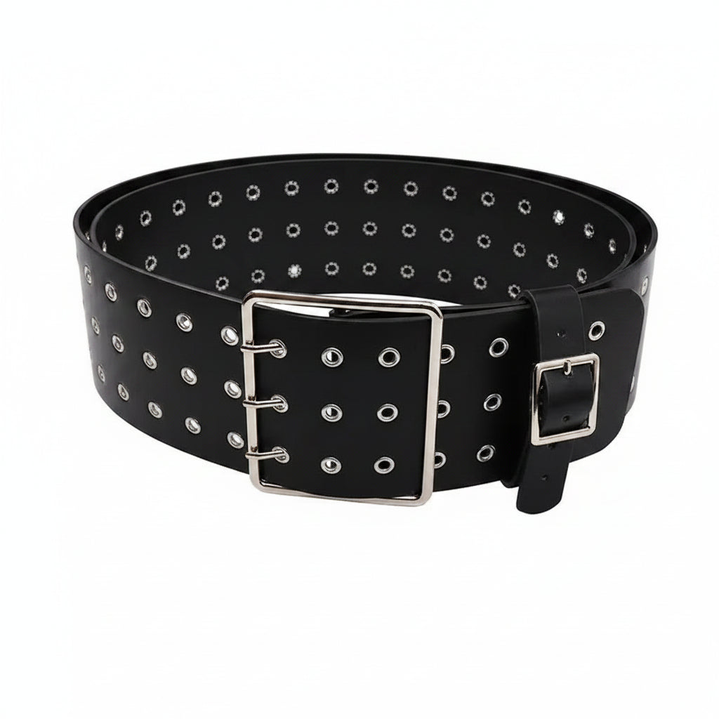 Ceinture extra large en cuir pour femme